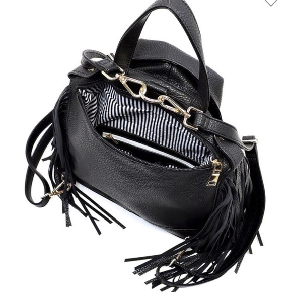 Motorcycle Jacket Fringe Backpack Purse - Picture 5 of 7